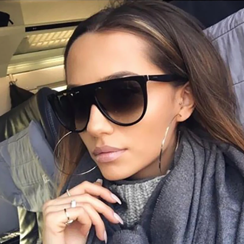 CatEye Hot Sun Glasses Female Popular Fashion 2017 New Superstar Retro VictoryLip Clear Cat Eye women Sunglasses Brand Designer