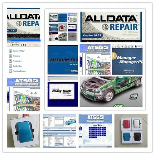 Новые Alldata программное обеспечение и mitchell спрос авто ремонт программного обеспечения 49in1 1000 Гб hdd+ atsg+ яркая мастерская+ тяжелый грузовик usb3.0