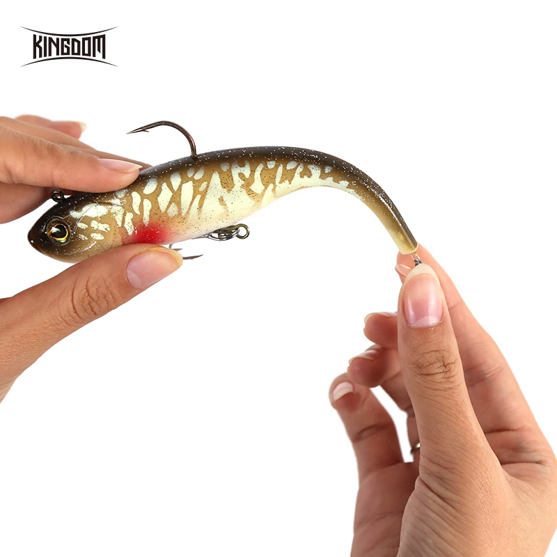 Kingdom Fishing Bait 47 г 150 мм свинья Shad 6 воблеров искусственная Мягкая приманка с пластиковой пластиной приманка peche leurre 8802