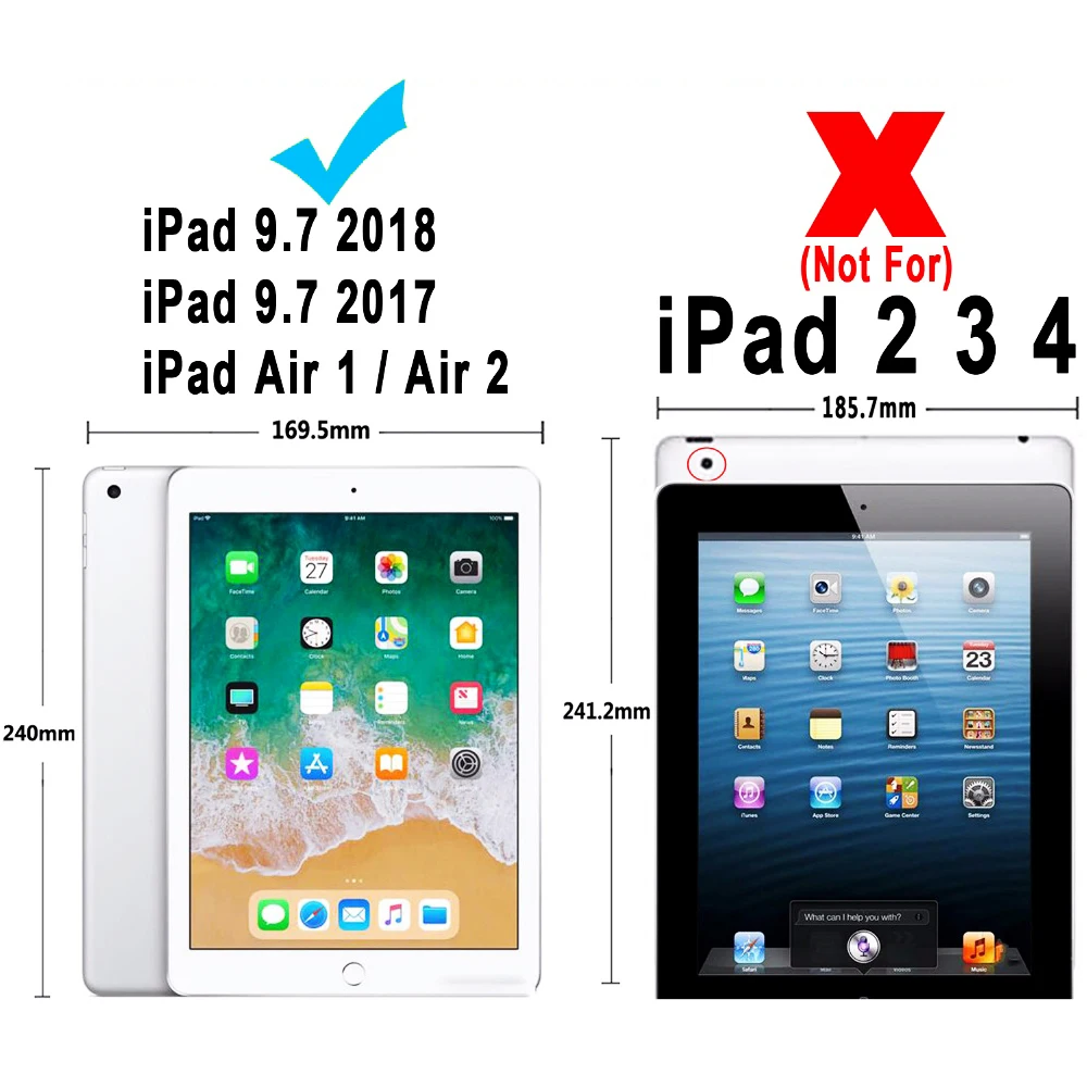 Кожа Smart Cover чехол для Apple iPad Air 2 колесика с камерой низкого давления х 1 5 6 iPad mini 1 2 3 iPad 9,7 5th 6th поколения 360 градусов вращающийся