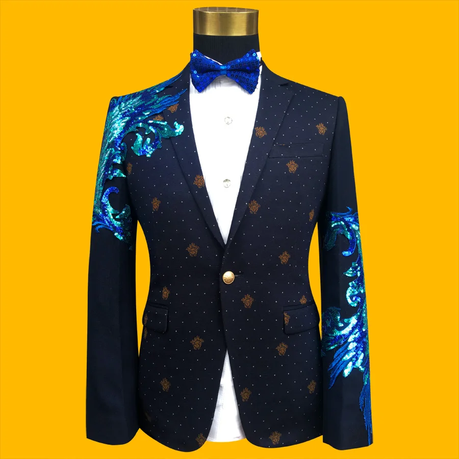 Blue and gold blazer mens Clearance