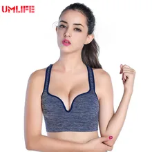 UMLIFE 2019 Summer Push Up Women Sports Bra Fitness Sexy Yoga Bra Vest For Women Running Training Crop Tank Tops Plus Size