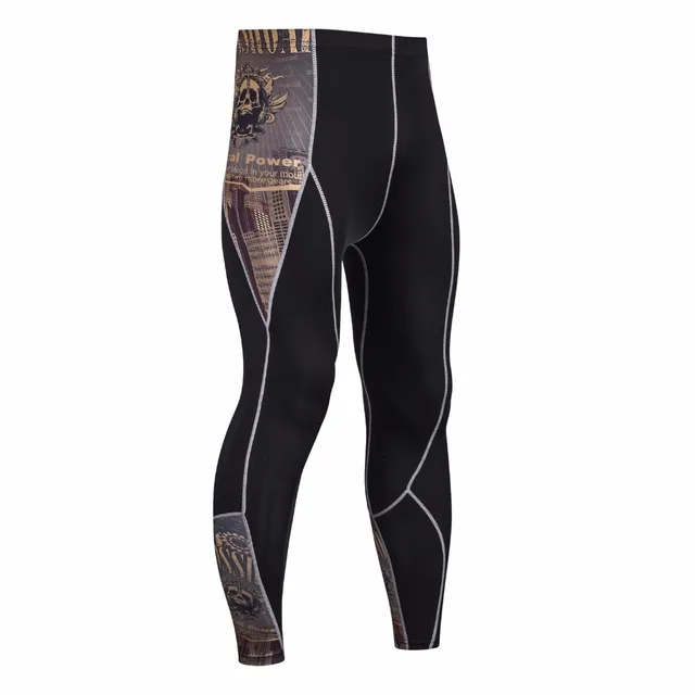 2018 Quick Dry Casual Brand Pants For Men Cycle Tight Skinny Compression Male Trousers G yms Fitness Leggings Joggers Sweatpants