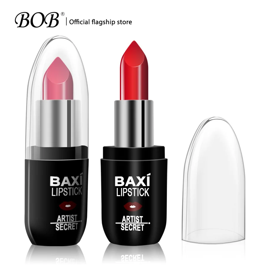 

BOB Brand Hot Sexy Red Lips Matte 2018 New Lipsticks For Women Long Lasting Moisturizer Lip Tint Waterproof Lipstick Maquiagem