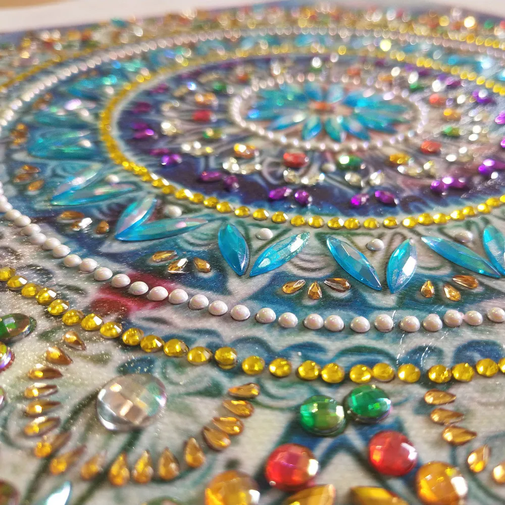 Mandala Diamond Mosaic 5D Diy Special Shaped Diamond Painting Partial Drill Cross Stitch Kits Diamond Embroidery