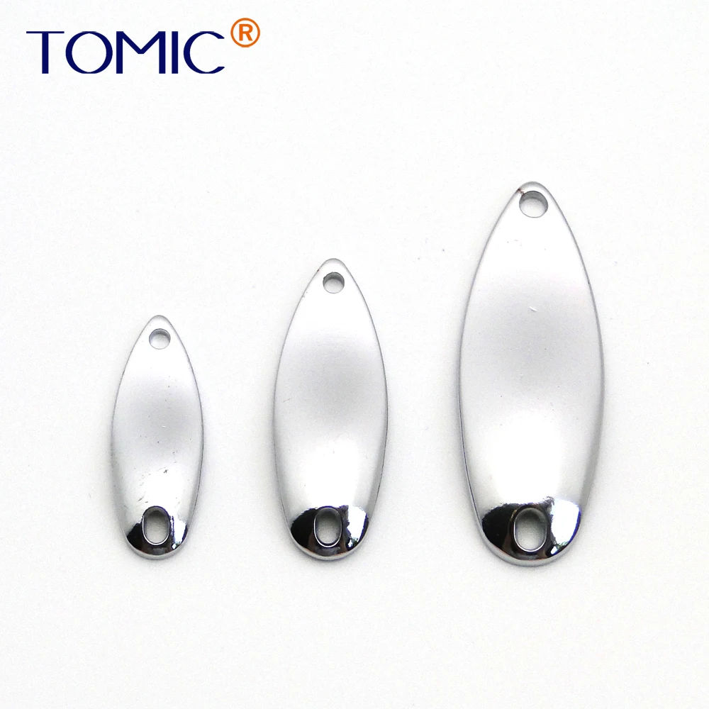 

Tomic 50pcs 2g 3.5g 5.5g Quality DIY unpainted fishing lure Micro casting blank brass metal spoon trout flutter spinnerbait