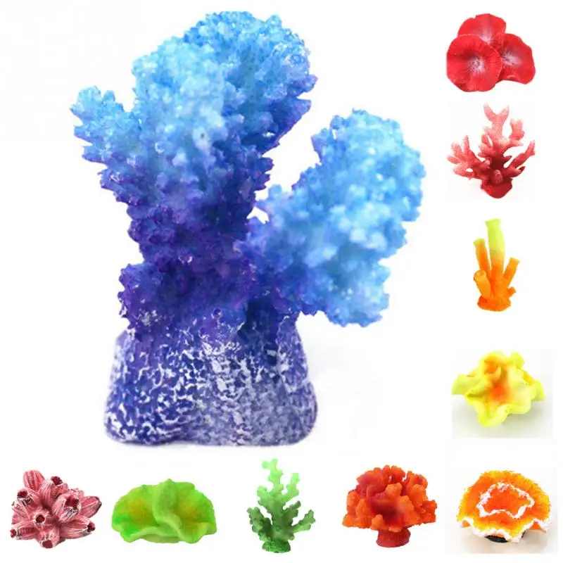 Искусственные резиновые кораллы аквариума украшения декорации для аквариума Новые