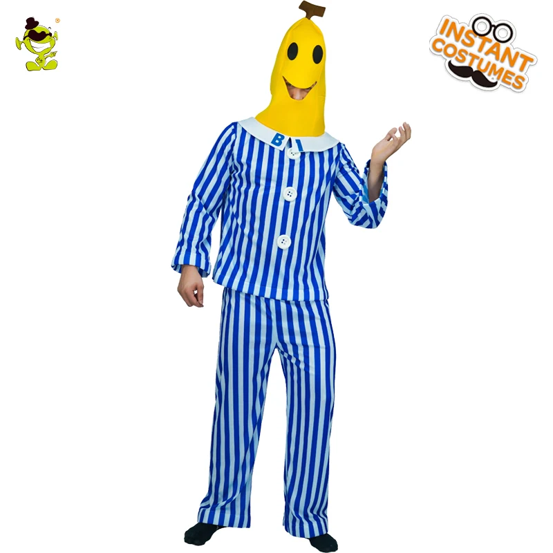 Забавный костюм банана для вечеринки, новинка, карнавальные вечерние костюмы на Хэллоуин и Пурим, аксессуары для еды, костюмы для взрослых, мужской Ролевой костюм