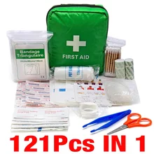 121 pçs mini kit de primeiros socorros viagem acampamento ao ar livre casa doméstico portátil saco de emergência bandagem banda aid pacote tratamento sobrevivência