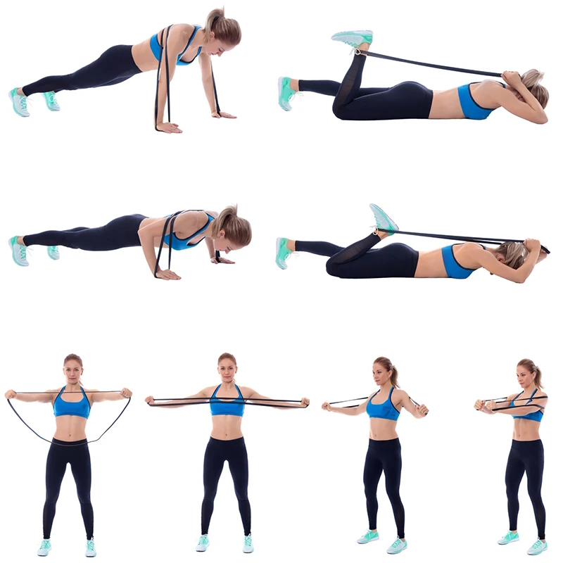 Тренировочные фитнес-Эспандеры для упражнений, гимнастики, прочная резиновая веревка для пилатеса, спортивные резинки для фитнеса, для тренировок, оборудование для мужчин
