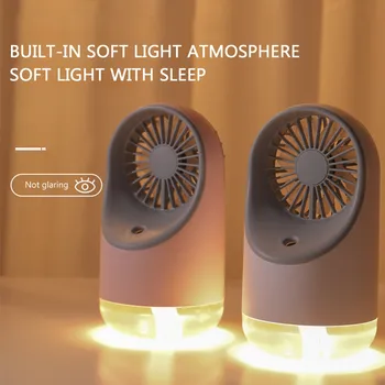 

Mini Misting Fan Builtin Rechargeable USB Fan Handheld Personal Cooling Mist Humidifier for Home Office Portable Air Condition