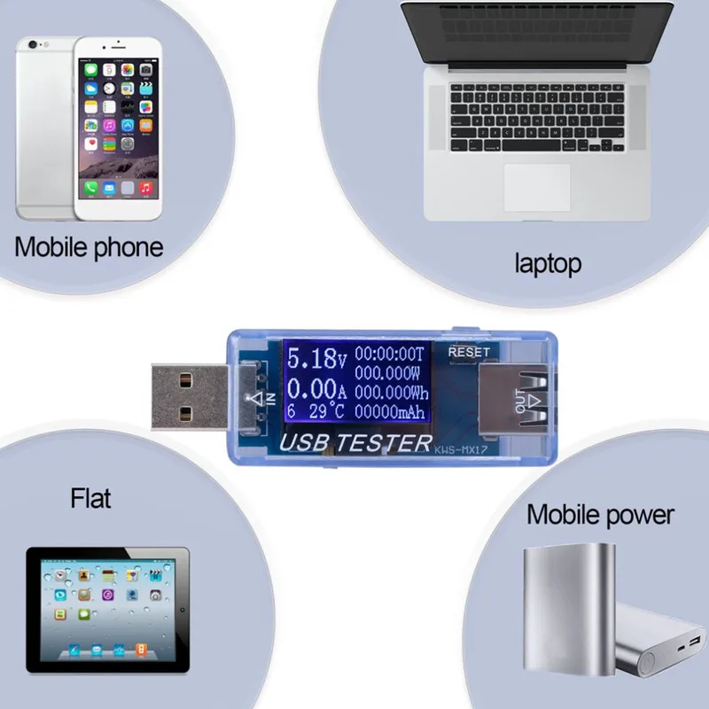 USB 5V 9V 12V 20V QC 2 0 3 OLED тестер емкости для зарядного устройства измеритель мощности