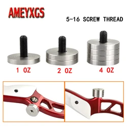 1oz/2oz/4oz Archery Stabilizer Counterweight 5/16 Thread Recurve Bow Damping Shock Absorber Spare Weight Shooting Accessories 1oz/2oz/4oz Archery Stabilizer Counterweight 5/16 Thread Recurve Bow Damping Shock Absorber Spare Weight Shooting Accessories