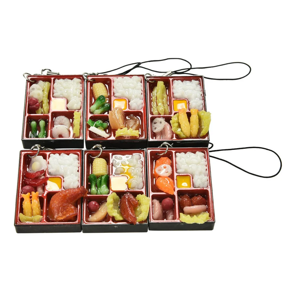 

JINHF Plastic Simulation Sushi Keychain Mobile Phone Strap Lanyard Key Chain