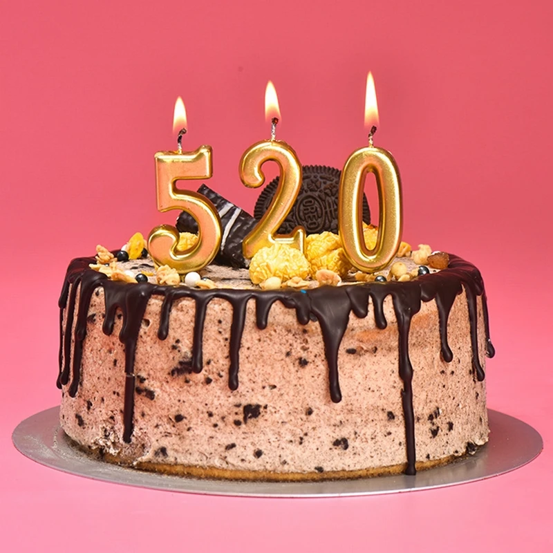 hoomall 1pc digital birthday candles big cake candles decoration