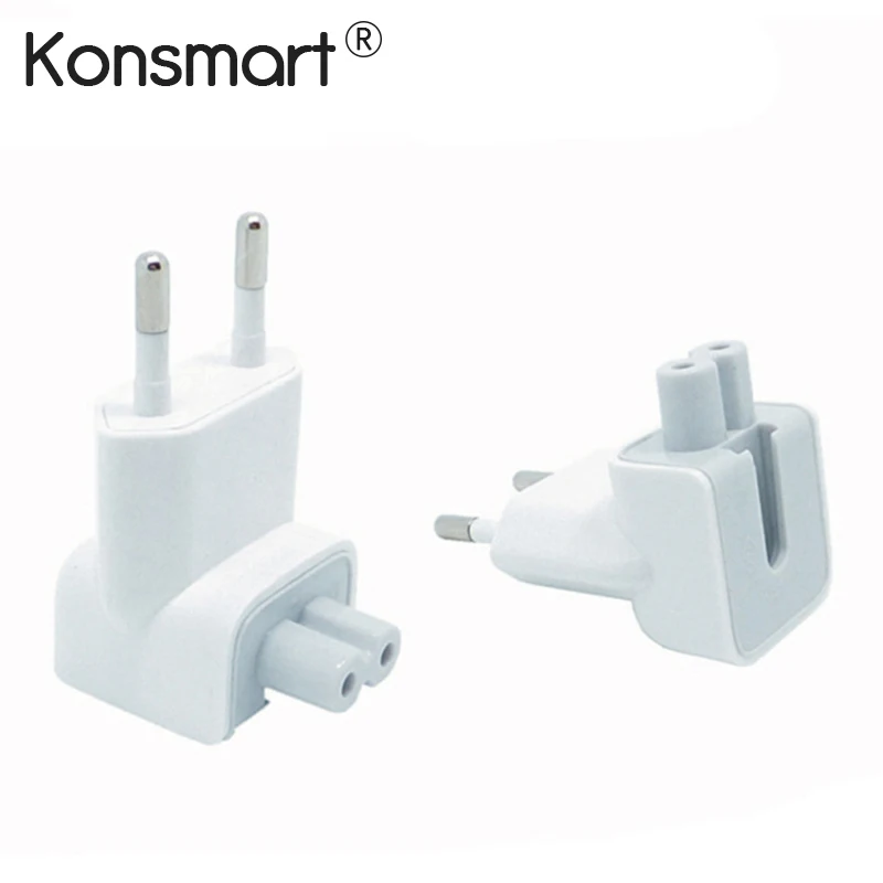 

50pcs EU Plug Detachable AC Power Duck Head Adapter For iPhone iPad USB Wall Charger MacBook Air Pro European Power adapter