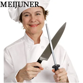 

Meijuner Kitchen Knife Sharpener Bar Sharpening Stick Whetstone Rod Home Knife Grinder with Hook Household Kitchen Tool MJ233
