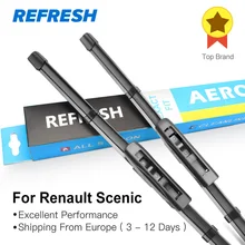 REFRESH Wiper Blades for Renault Scenic Fit Slider / Bayonet Arms Model Year from 2003 to