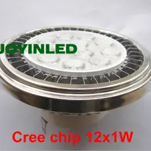 Равный 100 Вт Светодиодный светильник Cree XPE XPG AR111 12 Вт высокой мощности Светодиодный AR111 GU53 12 В светодиодный прожектор лампа, теплый белый и Coldwhite