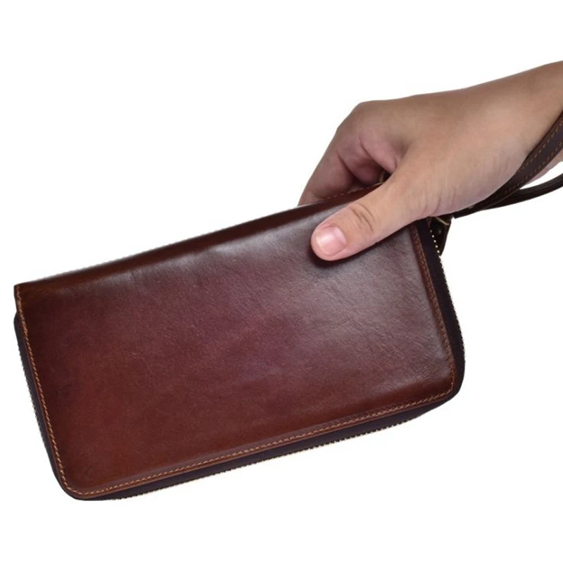 Натуральная Воловья кожа, RFID Блокировка, Противоугонный кошелек для мужчин и женщин, большой длинный, для паспорта, путешествий, кошельки, держатели для карт, кошелек