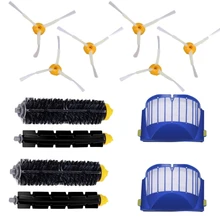 2 Blue Aerovac Filter+2 Set Main Brush Kit+6 Side Brush For Irobot Roomba 600 Series 620 630 650 660 Accessory Replacment 2 Blue Aerovac Filter+2 Set Main Brush Kit+6 Side Brush For Irobot Roomba 600 Series 620 630 650 660 Accessory Replacment