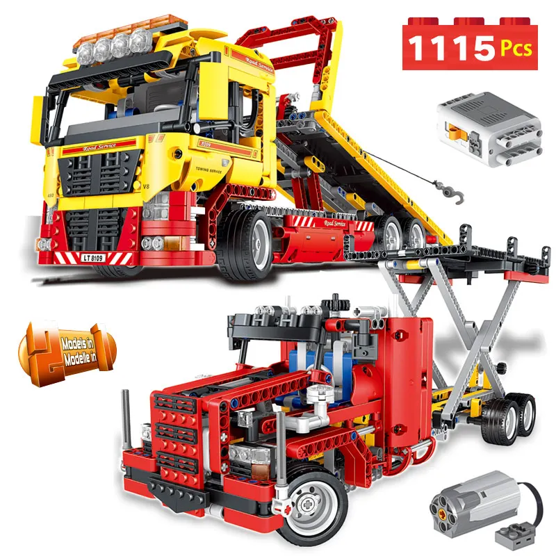 

Technical Creator Classic Vehicle Technic Series Motor Driven Transformation Truck Car Blocks Toys For Children Boys