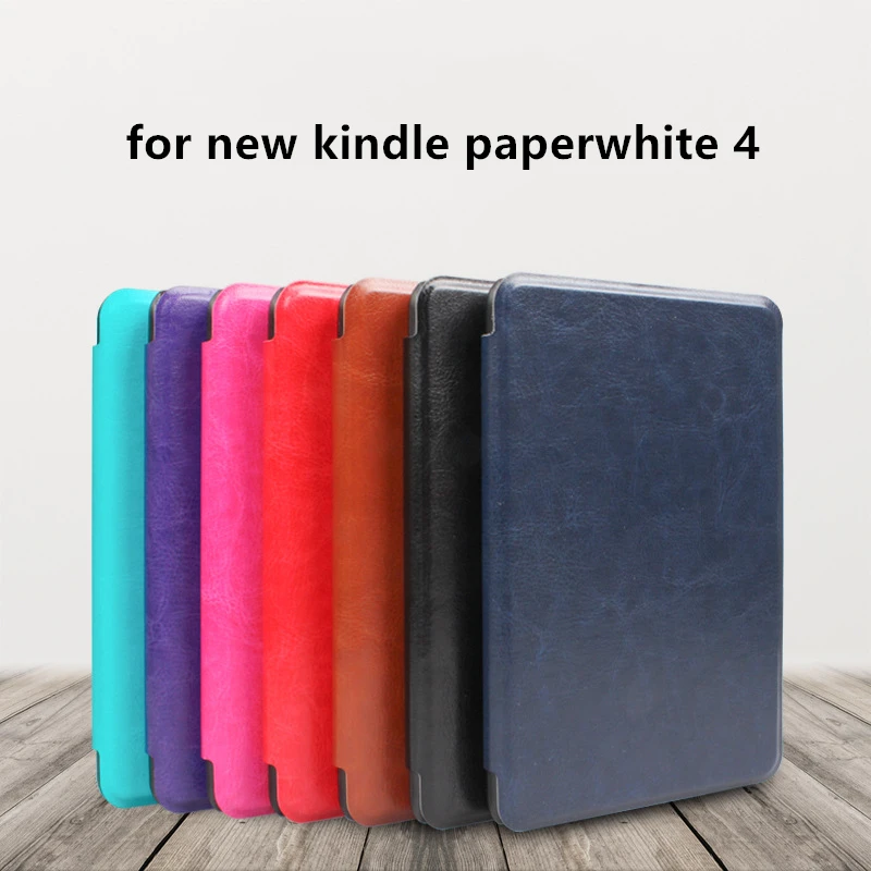 Чехол из искусственной кожи для Kindle Paperwhite 4 Smart Shell Cover с держателем 10th PQ94WIF 2018
