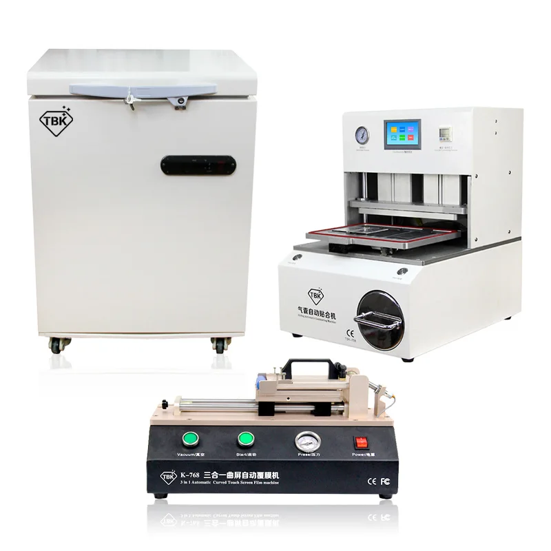 TBK-708 Automatic Laminating Machine+TBK-768 OCA Film Laminating Machine + LCD Touch Screen Frozen Separator TBK-708 Automatic Laminating Machine+TBK-768 OCA Film Laminating Machine + LCD Touch Screen Frozen Separator