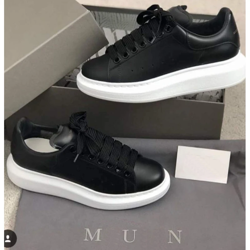 

High Quality Women's Shoes Real Leather Shoes Plus Size 34-44 Sneakers Shoes For Couple Casual Flats 2018 Fashion Women's Flats