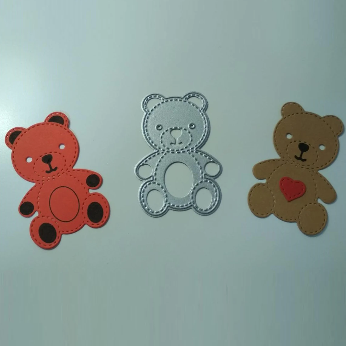 Милый медведь высечка металла штампы для DIY Набор тиснения скрапбукинга костюм
