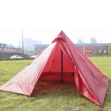 Сверхлегкий 2 Человек Палатка двухсторонняя силиконовое покрытие Водонепроницаемый напольный шатер укрытия тент+ 7"* 24" Детская кроватка для кемпинга