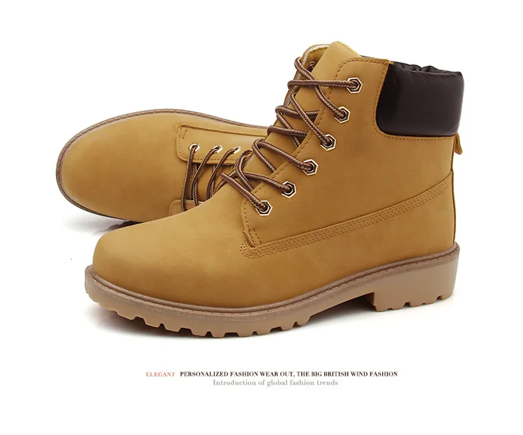 Faux Suede Leather Men Boots Spring Autumn And Winter Man Shoes Ankle Boot Men's Snow Shoe Work Plus Size 38-46