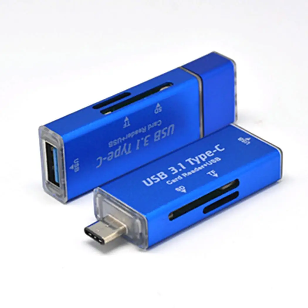 Многофункциональный высокоскоростной USB3.1 тип-c OTG кардридер и концентратор SD, TF дощечка для записей для телефона, для компьютера