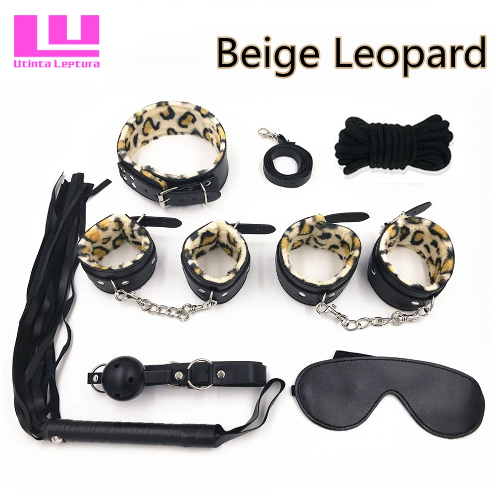 Набор для сексуального бондажа uink Leptura 7 шт. набор игр взрослых наручники кнут