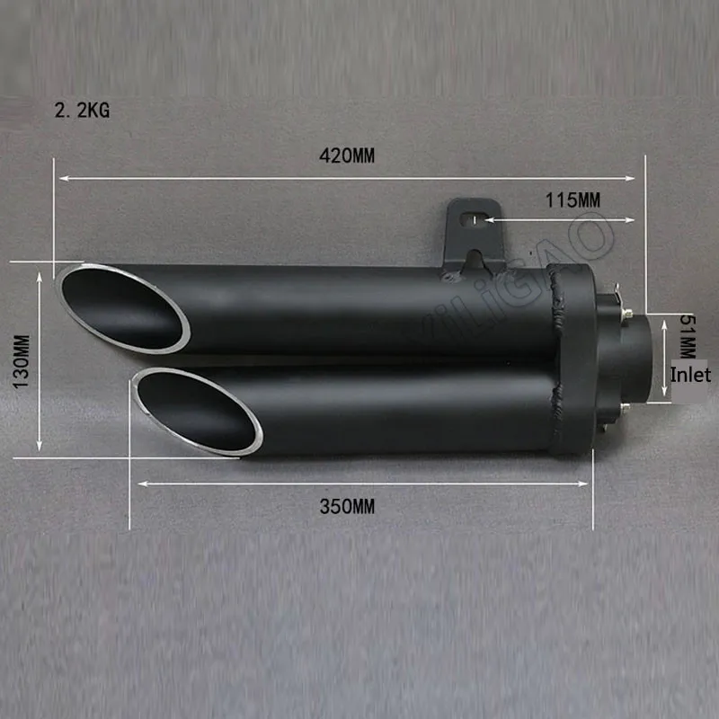 36-51 мм мотоцикл выхлопной универсальный глушитель для T O C E трубы для z800 MT03 R6 cbr500r cbr1000rr gsxr1000r fz1 R15 двойное отверстие