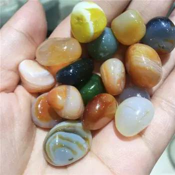 

100g Natural sardonyx tumbled stones and minerals palm agate gemstones healing crystals for Fish Tank Aquarium Decor DIY