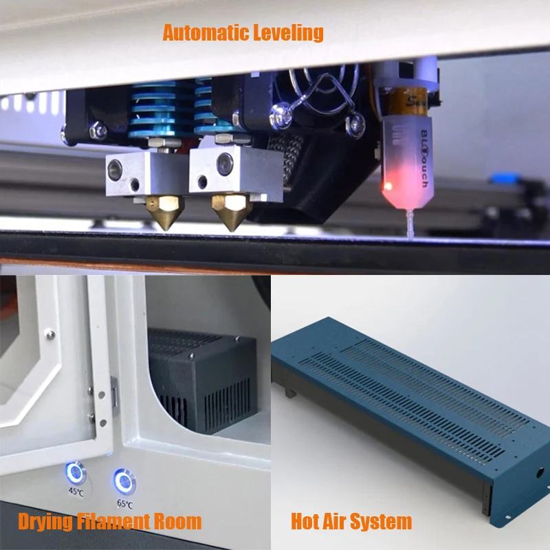  CreatBot D600 Pro large print size 600 600 600 dual extruder 3d metal printer high precision China 