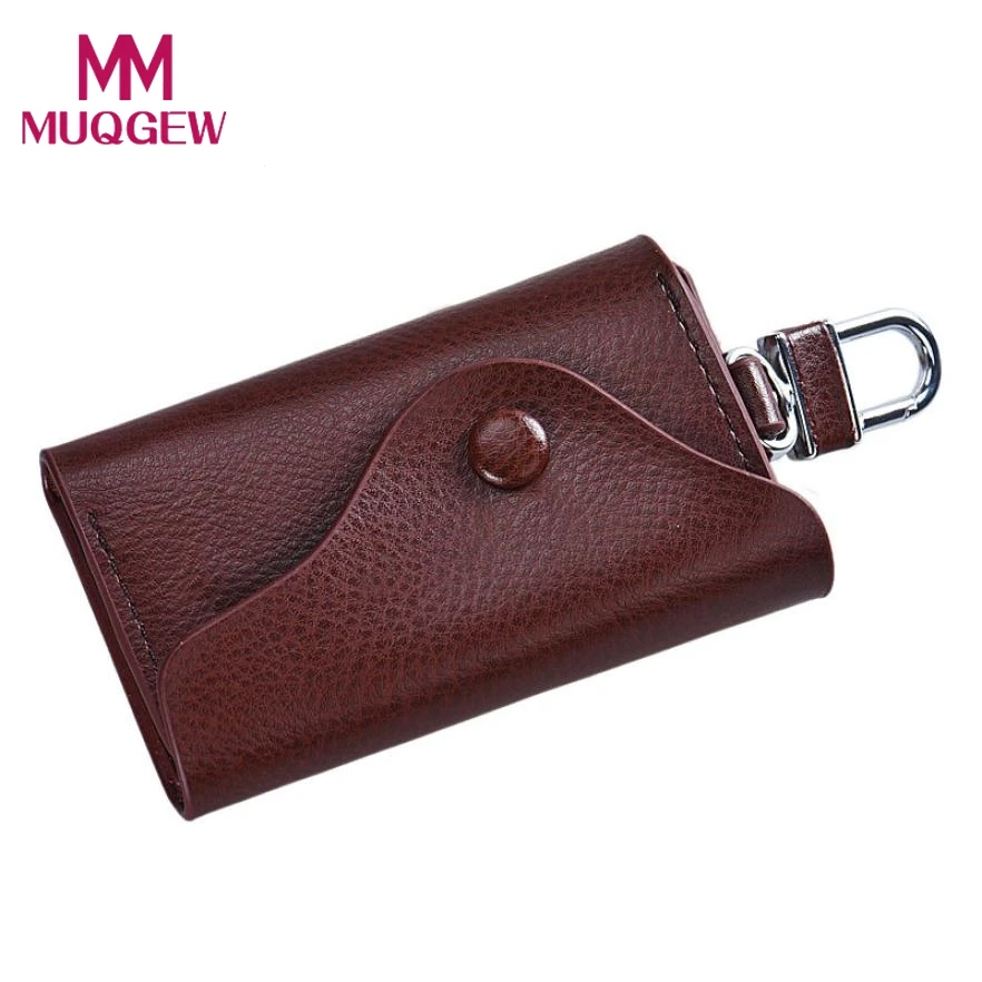 Men Leather Wallet Car Key Chain Holder 6 Ring Pouch Case Monedero Hombre Mens Purse Money Bag ...