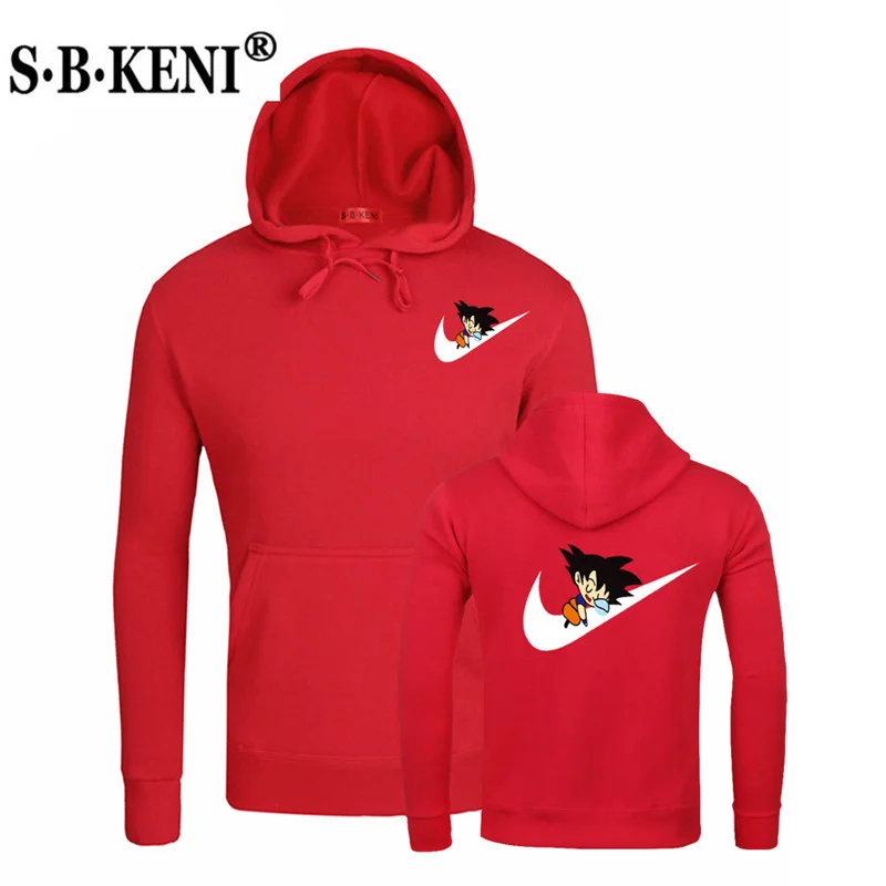 2019 New Anime Hoodies Dragon Ball Z Pocket Hooded Sweatshirts Wukong Hoodie Pullovers Men Women Long Sleeve Outerwear New Hoody