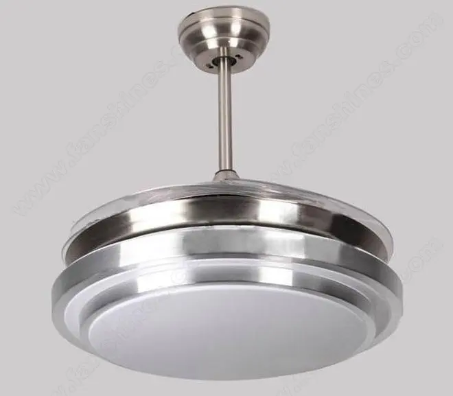 42 Inch Retractable Blade Ceiling Fan Automatic Closure Contraction Ceiling Fan Centrifugal Stealth Take Off Ceiling Fan