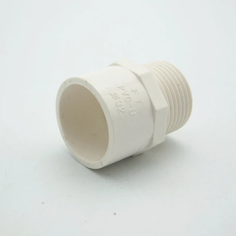 

40mm ID x 1-1/4" BSP Male Thread PVC Tube Joint Pipe Fitting Adapter Water Connector For Garden Irrigation System