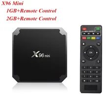 2 GB/16 GBAndroid 7.1X96 mini Inteligente Set-top BOX TV S905W Quad núcleo de Apoio 2.4G Sem Fio WI-FI Set Top Box Com Controle Remoto