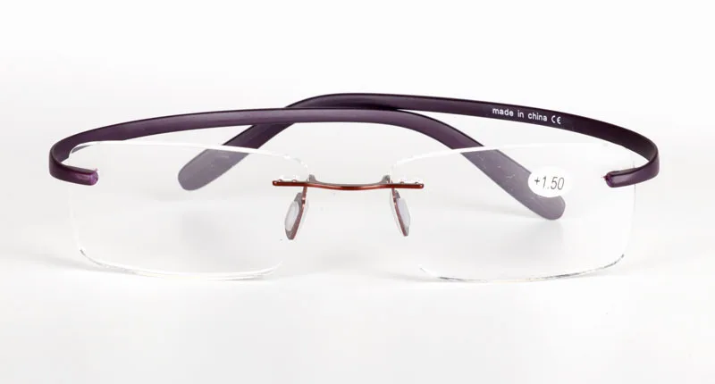 Бренд TR90, без оправы, ультра-светильник, оправа для очков, очки для чтения+ 1,0~+ 4,0, оправа для дальнозоркости, очки для чтения