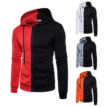 Spring Autumn Fashion Casual Patchwork Hoodies Men Hooded Sweatshirt Slim Fit Pullover Hoody Leisure Zipper Jacket Tracksuit Spring Autumn Fashion Casual Patchwork Hoodies Men Hooded Sweatshirt Slim Fit Pullover Hoody Leisure Zipper Jacket Tracksuit