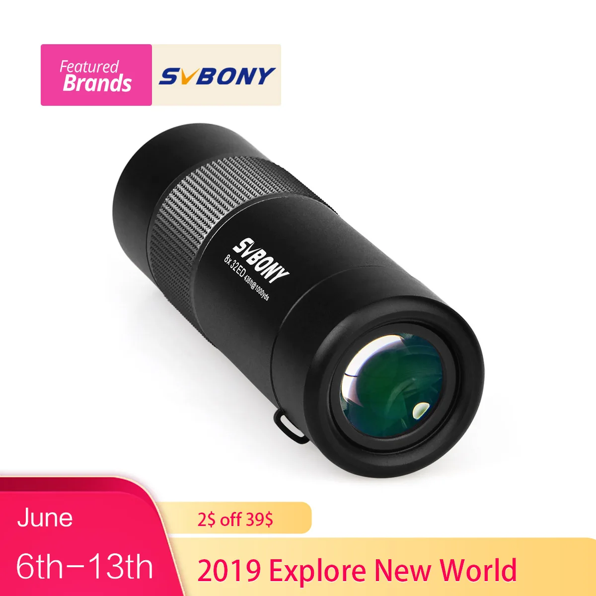 Svbony 8x32 ED Monocular Telescope SV36 Bak4 Glass Roof