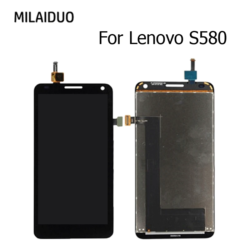 ЖК дисплей для Lenovo S580 сенсорный экран дигитайзер полная сборка запасные части