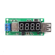 DC-DC быстрой зарядки Step Up Модуль 4USB Boost 3 В 3.7 В 4.2 В до 5 В 2A цифровой Дисплей Питание регулятор для телефона Зарядное устройство