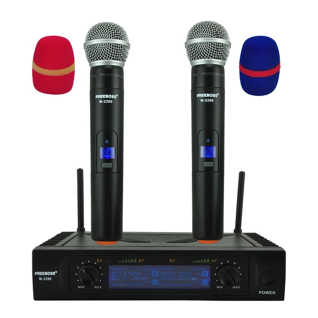 Fifine-Système de microphone karaoké sans fil, canal touristique UHF,  facile à utiliser, K036 - AliExpress