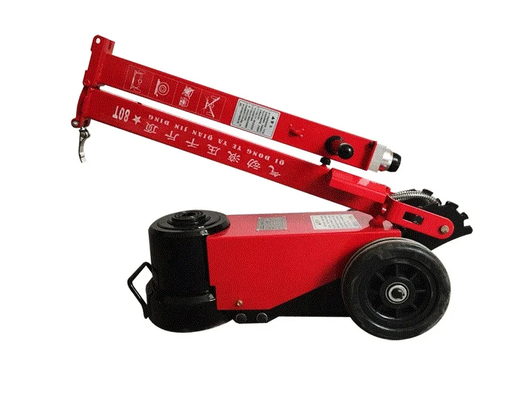 80Ton folded Air floor hydraulic jack for truck auto repairing tyre tire wheel lifting pneumatic jack stand supporting with sepa