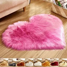 Шерстяной коврик имитация ковры из овчины искусственный мех нескользящий для спальни, ворсистый ковер коврики домашний декор& 4j20